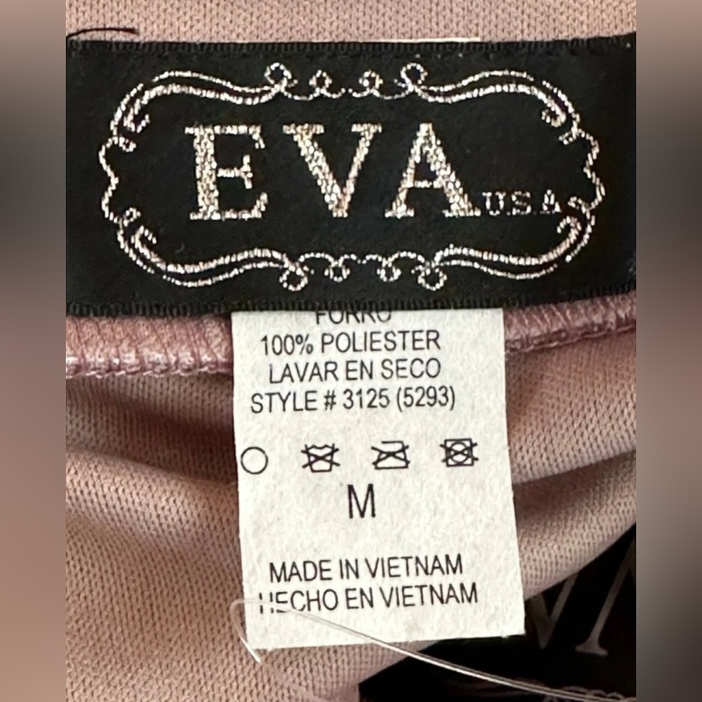 EVA USA 3125 Mauve Maxi Gown with Pleating and Mesh Panels size Medium - Picture 5 of 11